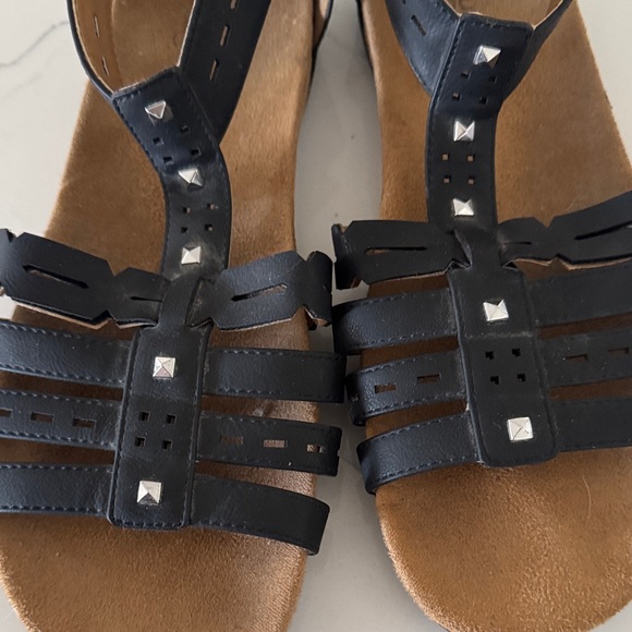 Naturalizer Black Strappy Sandals - Picture 3 of 6